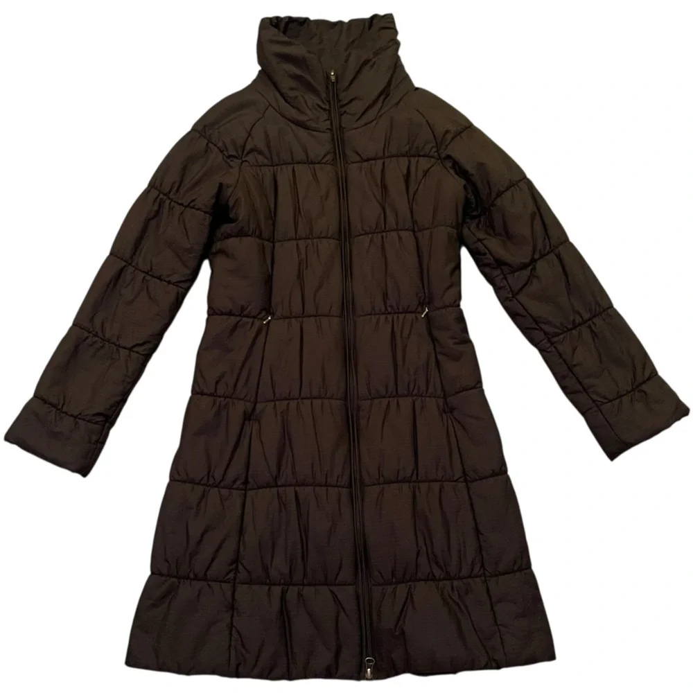 Patagonia W's Lidia Parka Women's Black Long Puffer Coat Full Zip Jacket Size XS